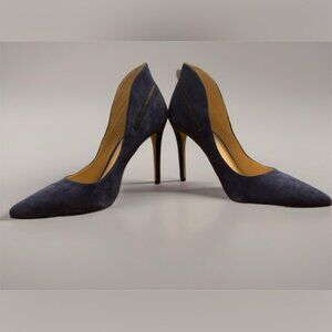 Nine West Navy Suede Heels